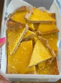 Citronový keto koláč - nízkosacharidový