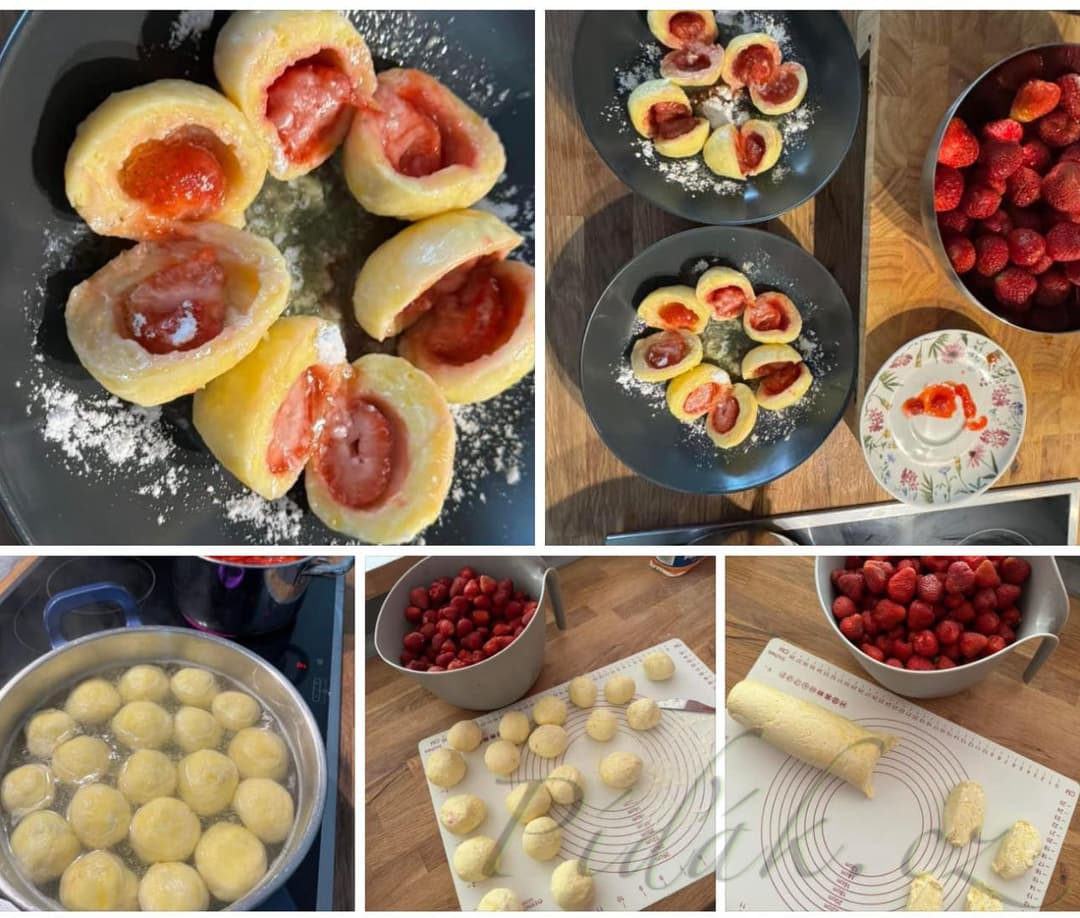 1. obrázek Tvarohové knedlíky s jahodami by Romča