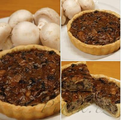 1. obrázek Žampionový quiche