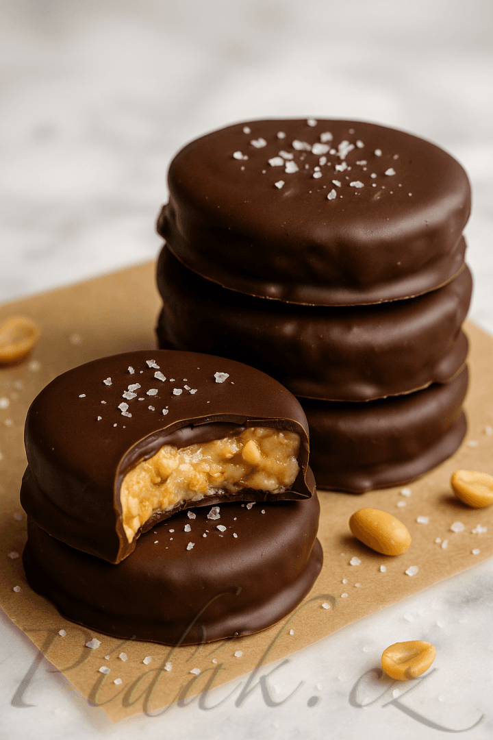 1. obrázek Čokobanánová nepečená kolečka s oříšky 