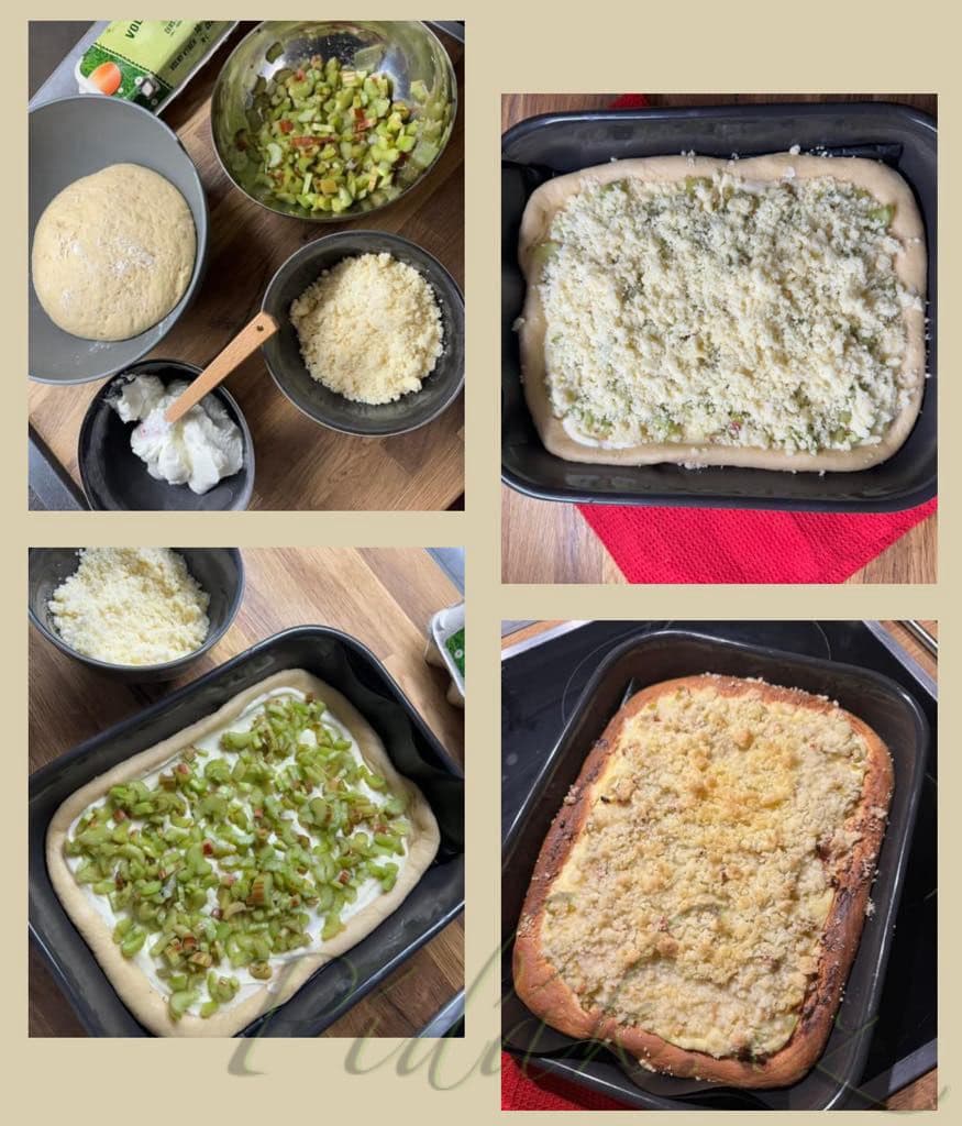 1. obrázek Rebarborový kynutý koláč by Romča