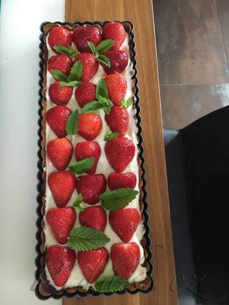 1. obrázek Koláč s citronovým krémem a jahodami 