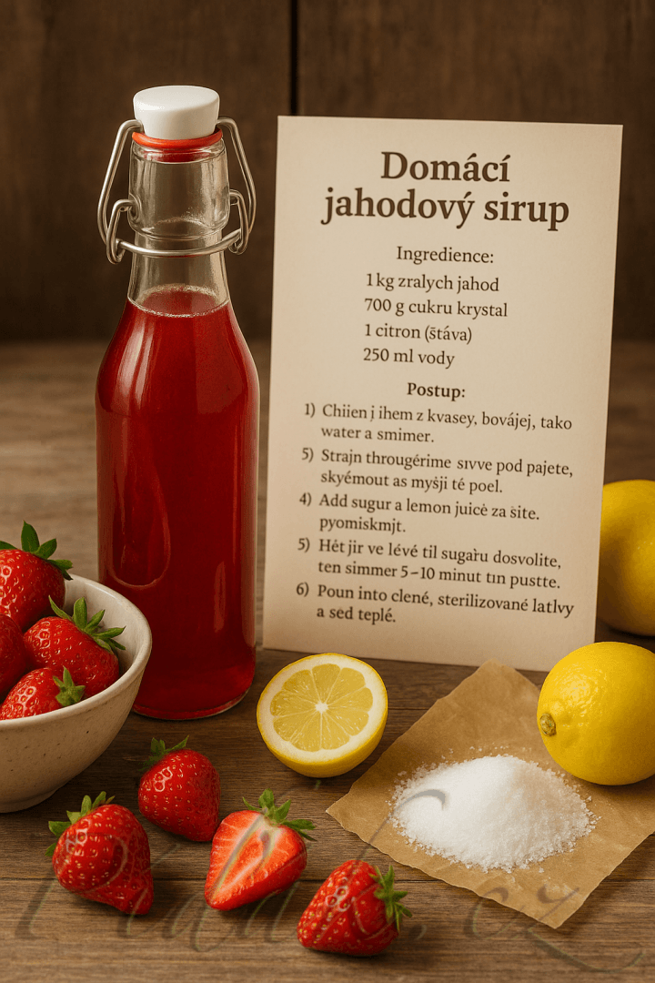 1. obrázek Jahodový sirup 