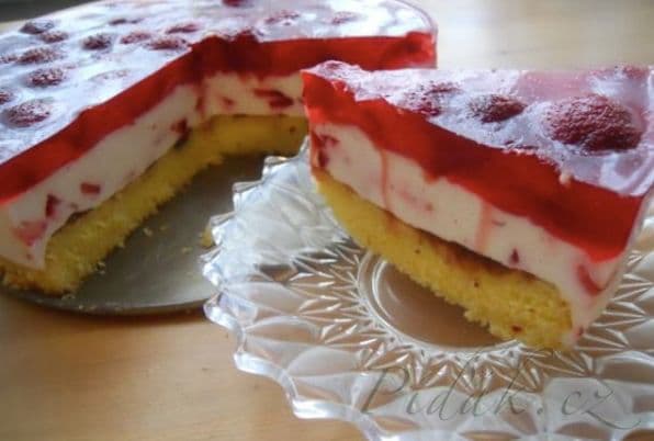 1. obrázek Jahodový smetanový dort