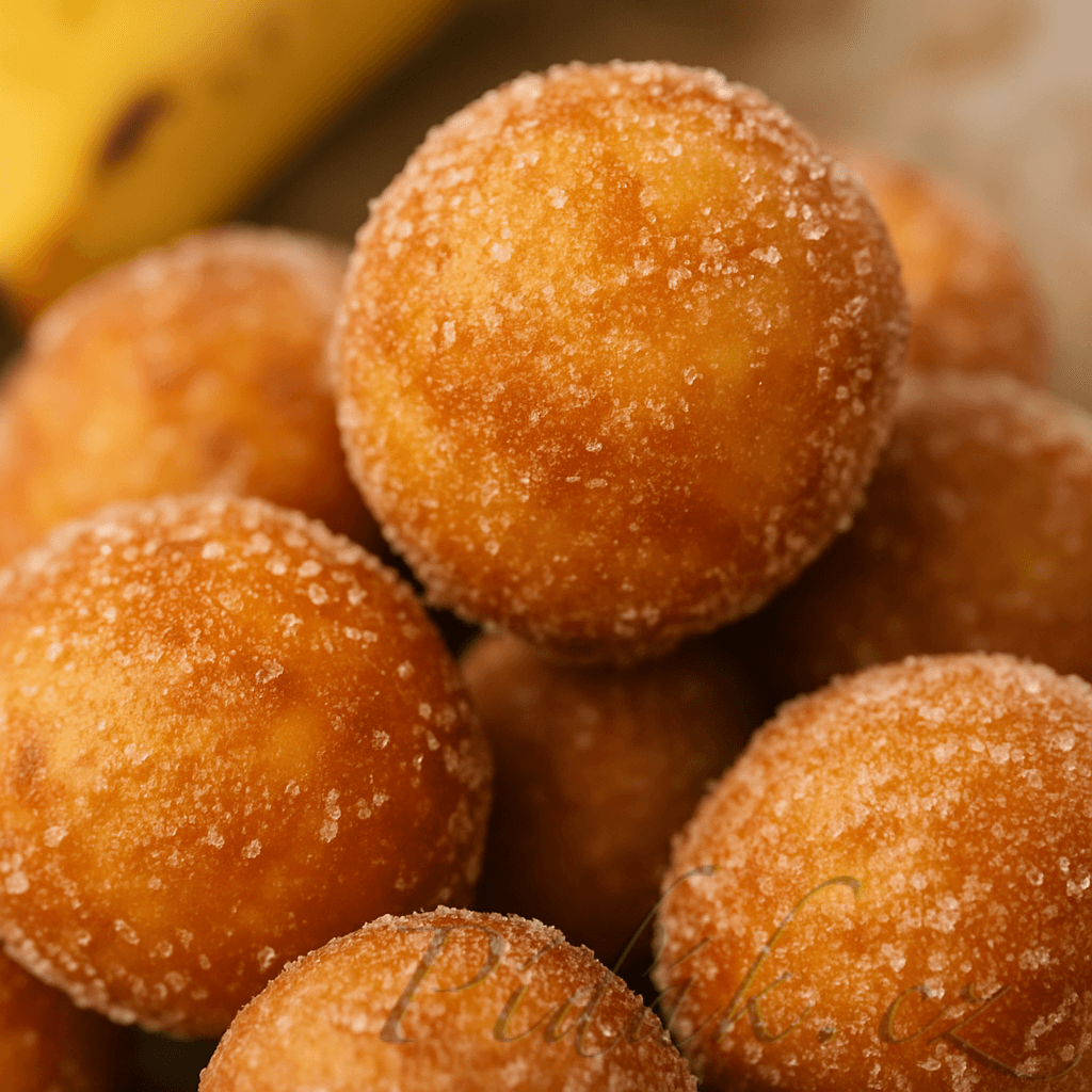 1. obrázek Banánové kuličky jako mini koblihy (bez vajec a mléka)