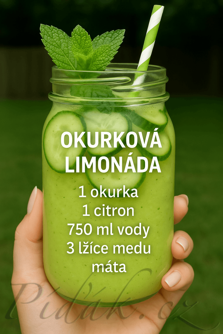 1. obrázek Okurková limonáda s mátou 