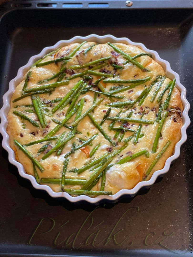 1. obrázek Chřestový quiche s batáty 