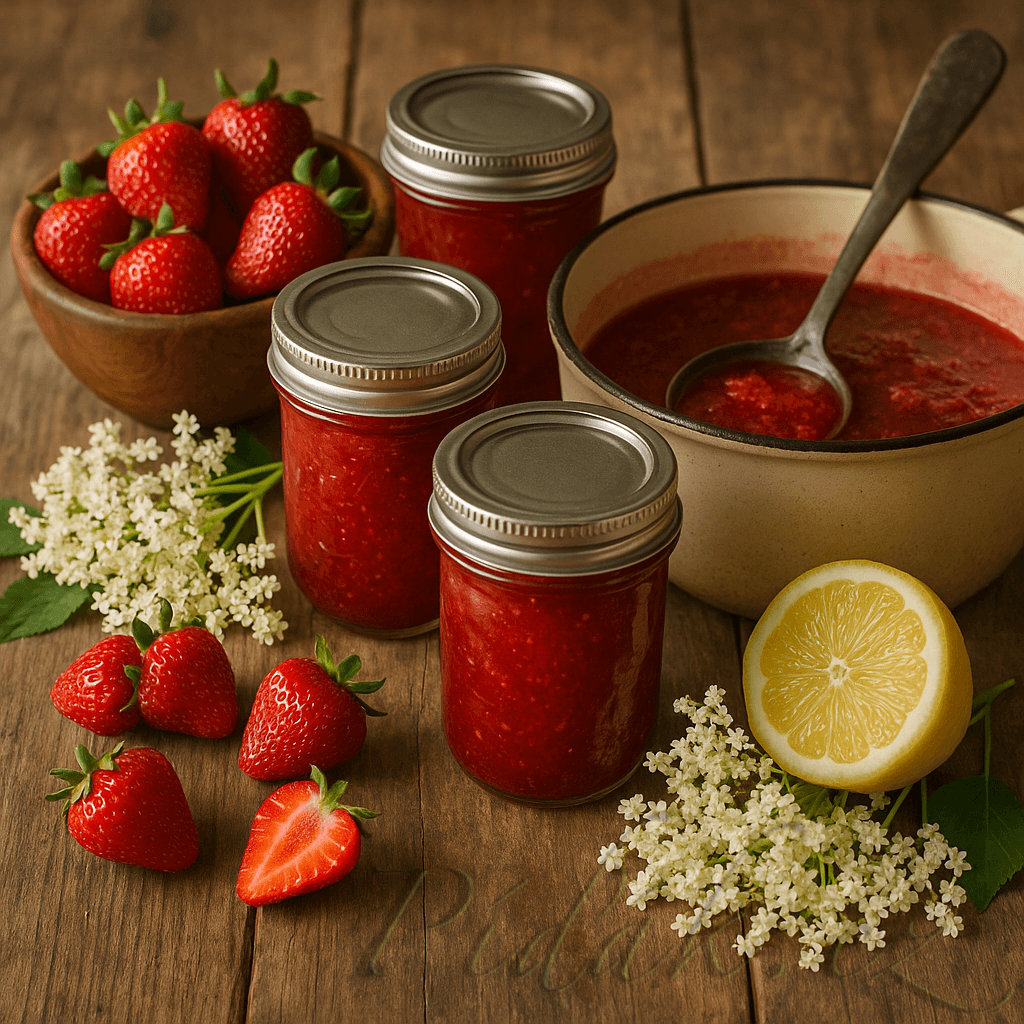 1. obrázek Jahodovo - bezová marmeláda 