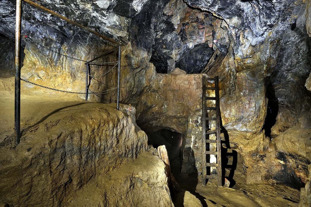 1. obrázek Důl Jeroným – středověký cínový důl