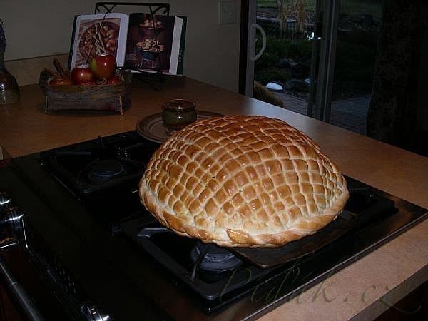 1. obrázek Pletený košík z těsta