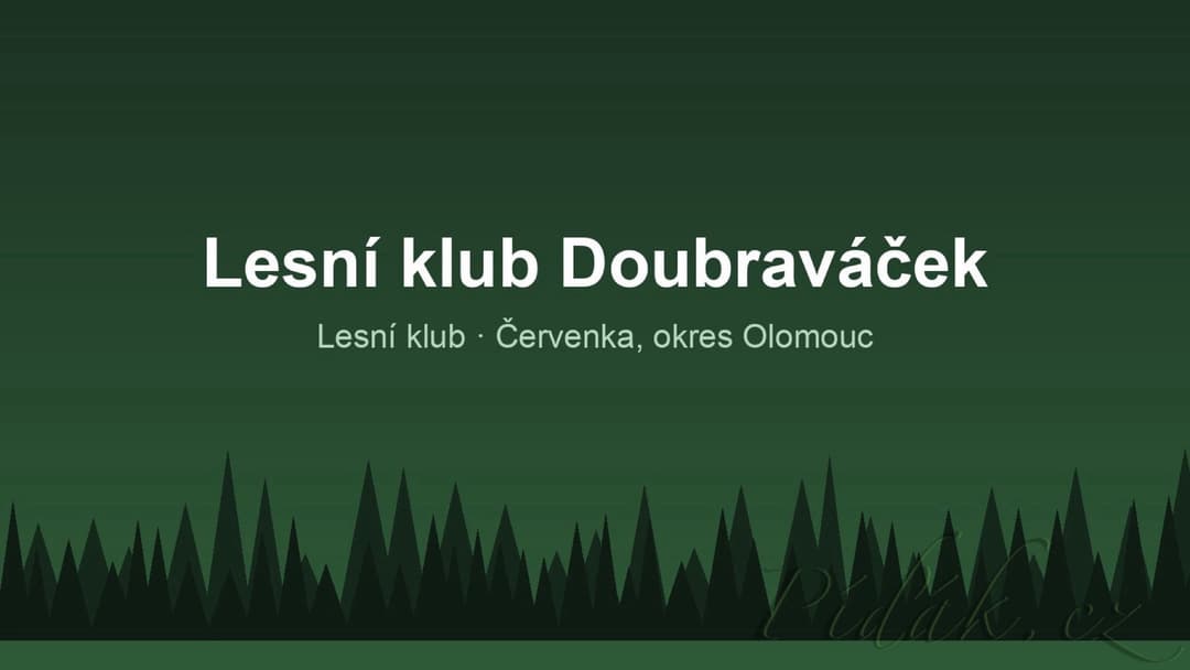 1. obrázek Lesní klub Doubraváček
