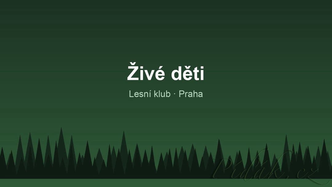 1. obrázek Živé děti