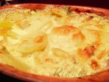 2. obrázek Zapečené mléčné brambory s bylinkovým tofu a konopným semínkem