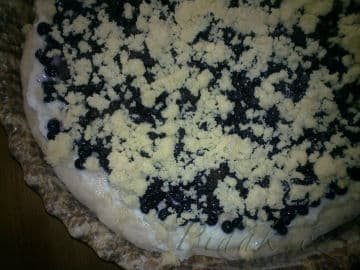 2. obrázek Borůvkový kynutý koláč s tvarohem