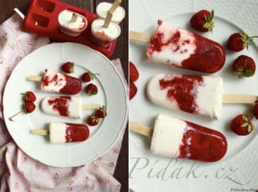 Obrázek Jahodovo-kokosové nanuky