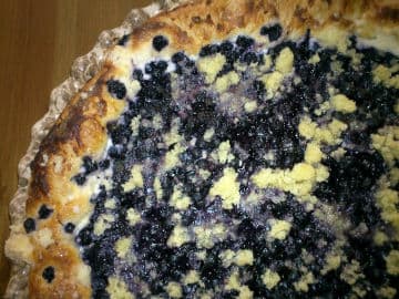 3. obrázek Borůvkový kynutý koláč s tvarohem