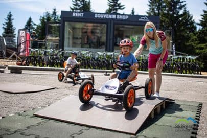 7. obrázek Černá hora – lanovka a Dětský park Kabinka