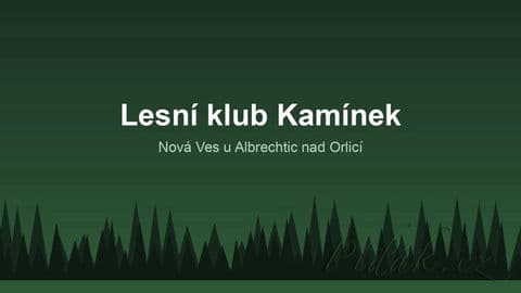 Lesní klub Kamínek