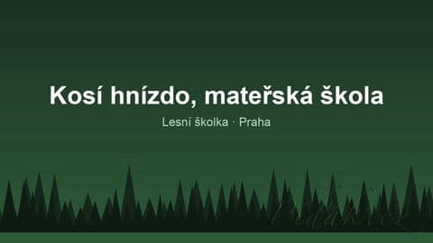 Kosí hnízdo, mateřská škola