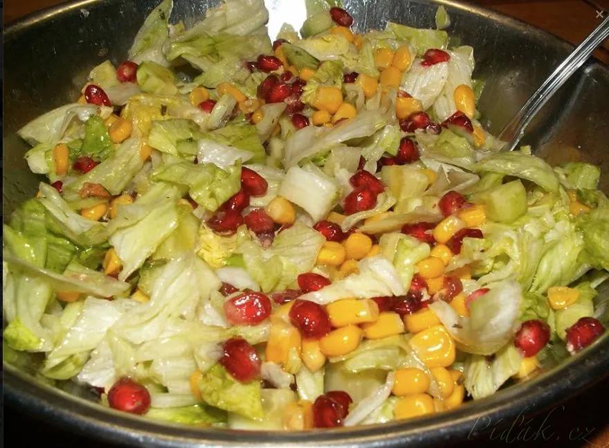 1. obrázek Zeleninový salátek s granátovým jablíčkem