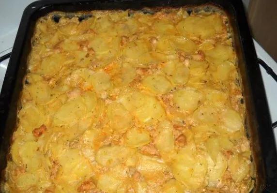 1. obrázek Provensálské gratinované brambory s kuřecím masem
