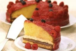 Torta ai Lamponi - Malinový dort 