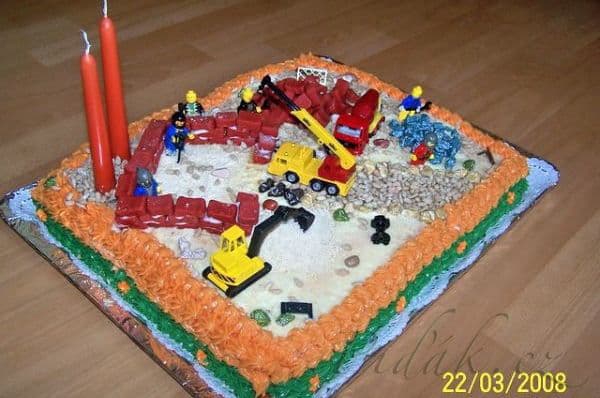 1. obrázek Dort Staveniště - parádní dort pro kluka 1. obrázek Dort Staveniště - parádní dort pro kluka