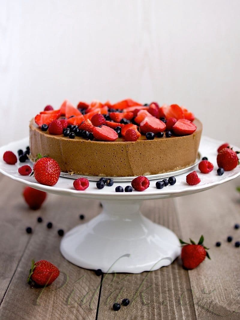 1. obrázek Dort s bavorským čokoládovým krémem 1. obrázek Dort s bavorským čokoládovým krémem