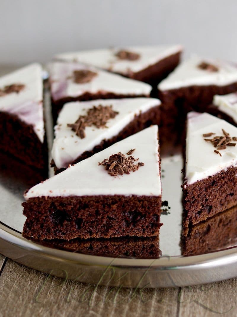 1. obrázek Čokoládové řezy z červené řepy 1. obrázek Čokoládové řezy z červené řepy