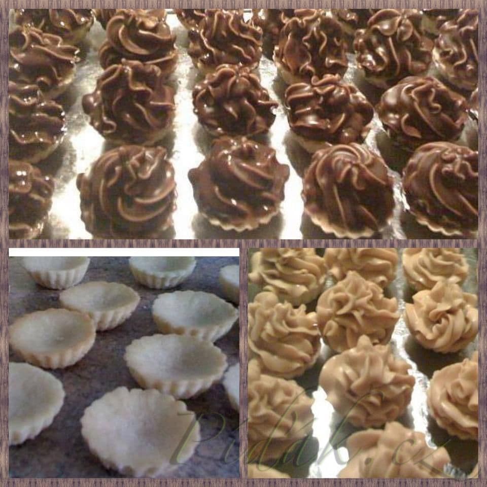 1. obrázek Karamelové košíčky s ořechovou náplní 1. obrázek Karamelové košíčky s ořechovou náplní