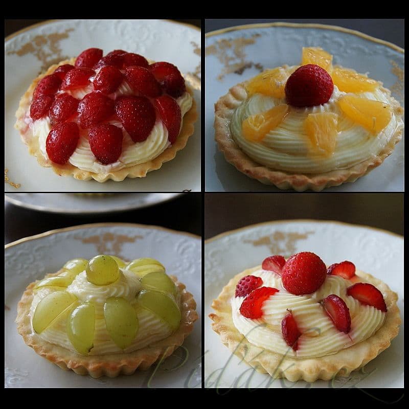 1. obrázek Tartaletky s tvarohovým krémem a ovocem 1. obrázek Tartaletky s tvarohovým krémem a ovocem