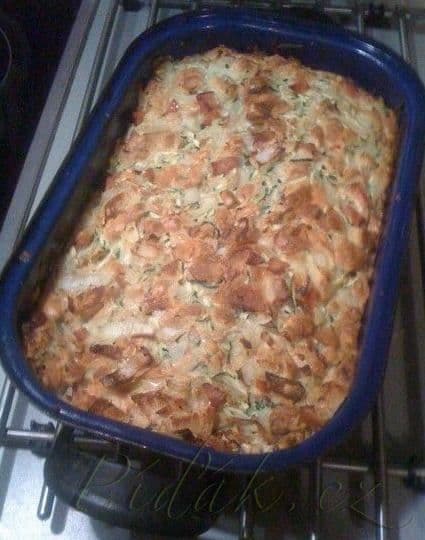 1. obrázek Cuketová buchta s čabajkou a slaninou - rychlovka 1. obrázek Cuketová buchta s čabajkou a slaninou - rychlovka