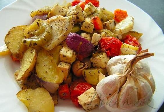 1. obrázek Pečená zelenina na plechu 1. obrázek Pečená zelenina na plechu