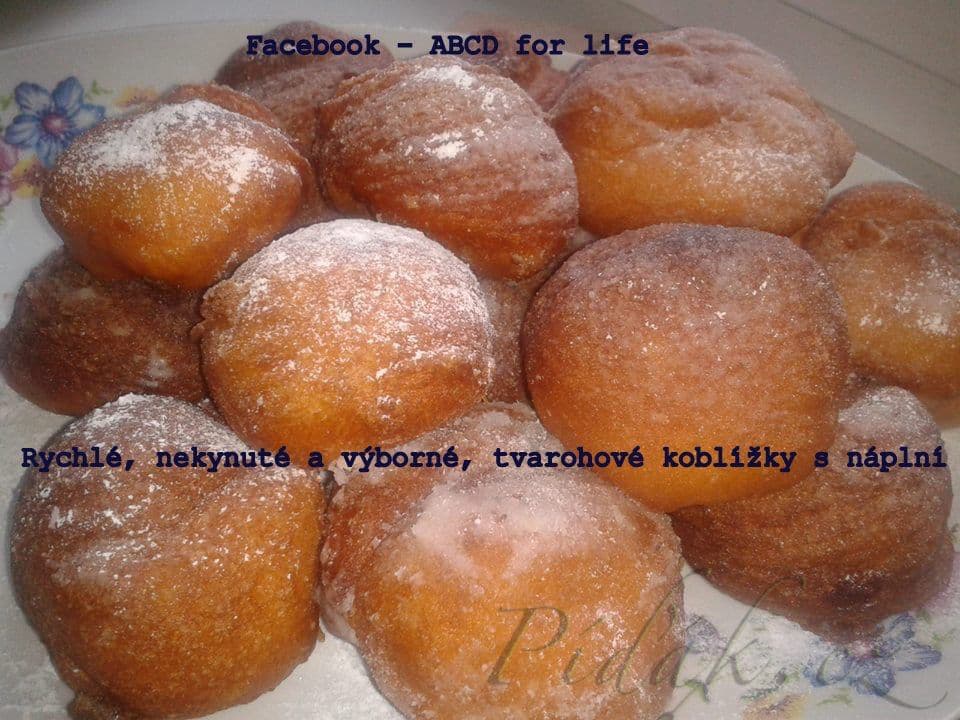 1. obrázek Tvarohové koblížky bez kynutí 1. obrázek Tvarohové koblížky bez kynutí