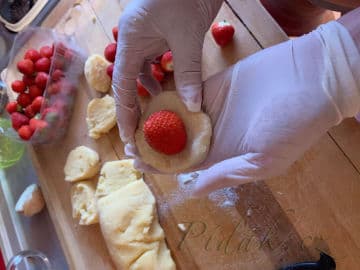 5. obrázek Ovocné knedlíky z odpalovaného těsta 5. obrázek Ovocné knedlíky z odpalovaného těsta