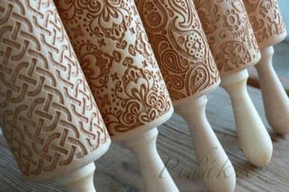 2. obrázek Dřevěné válečky na těsto 2. obrázek Dřevěné válečky na těsto
