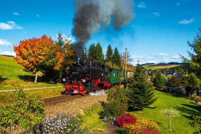 4. obrázek Fichtelbergbahn – parní úzkokolejka do Oberwiesenthalu, Německo 4. obrázek Fichtelbergbahn – parní úzkokolejka do Oberwiesenthalu, Německo
